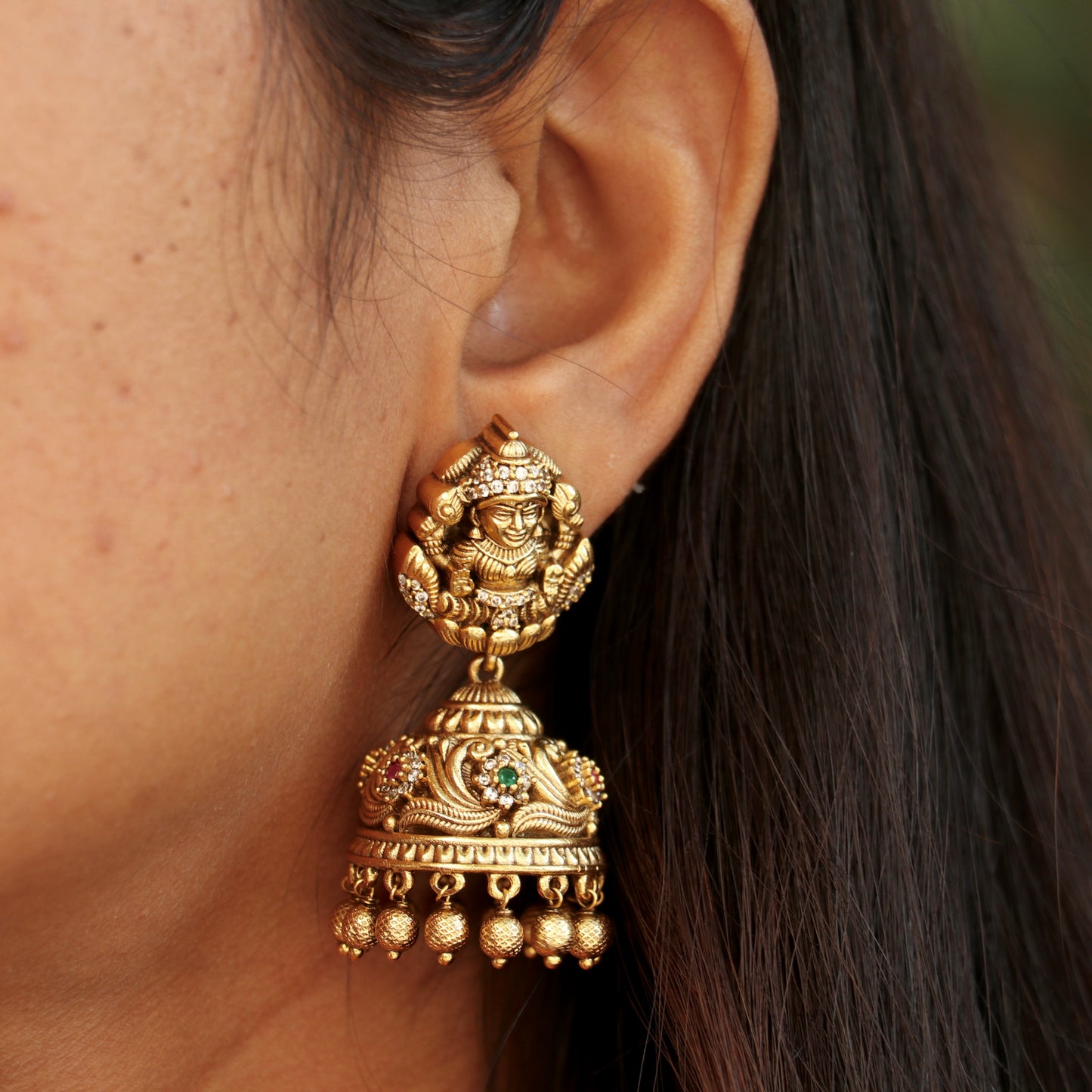 Antique Lakshmi Jhumkas