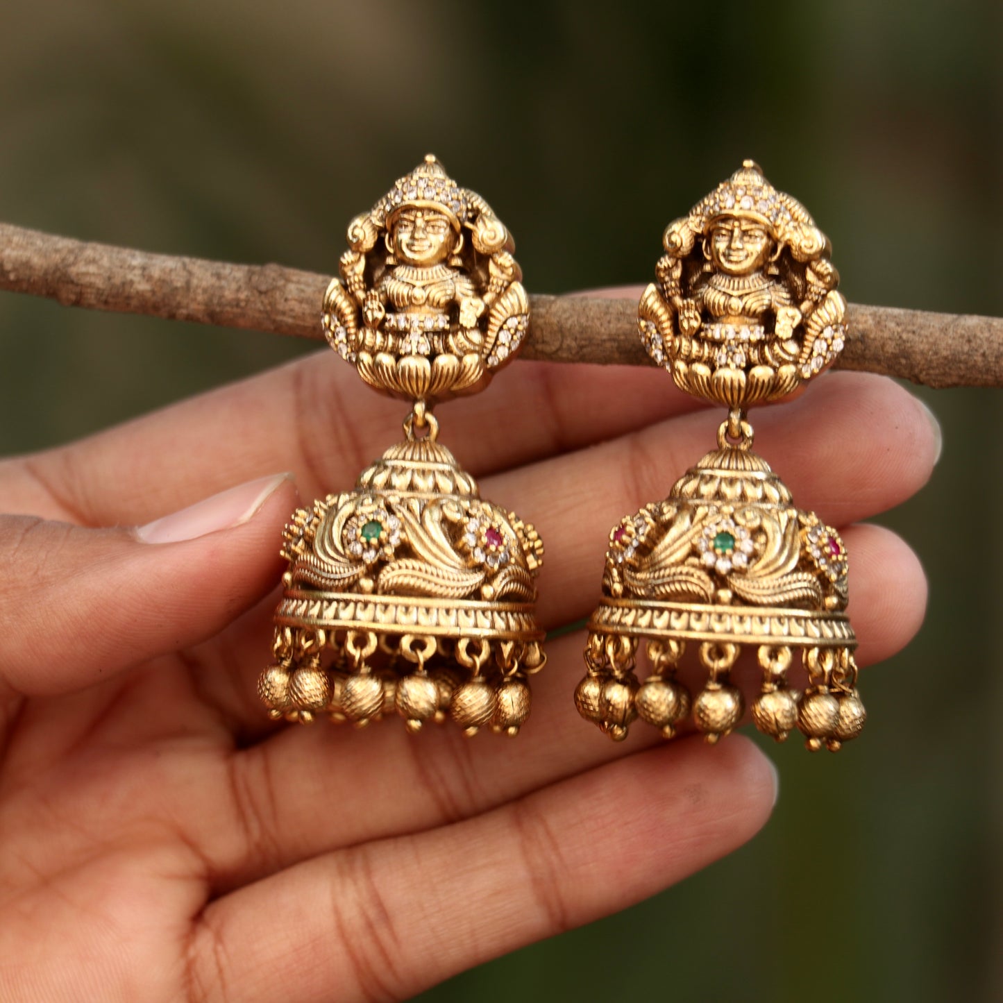 Antique Lakshmi Jhumkas