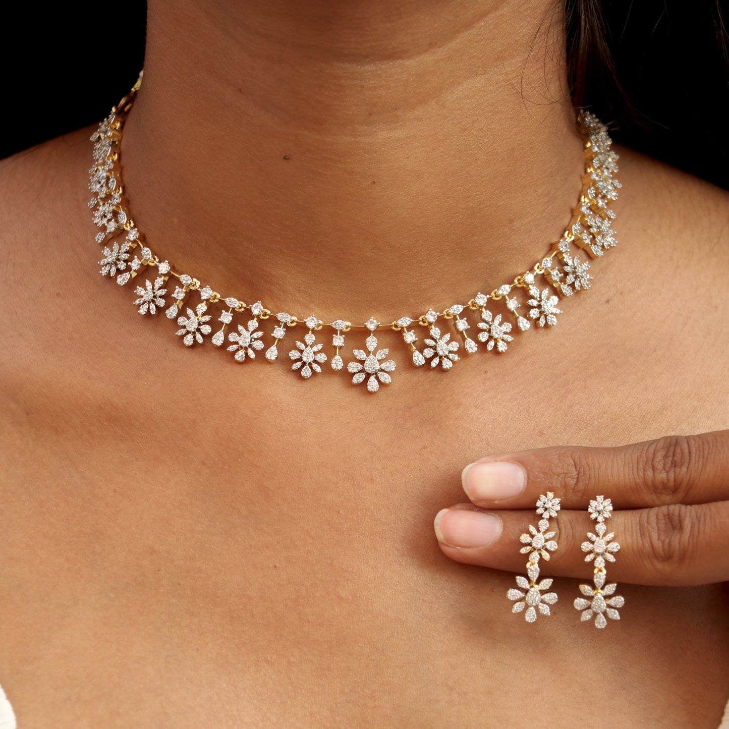 White Stone Necklace