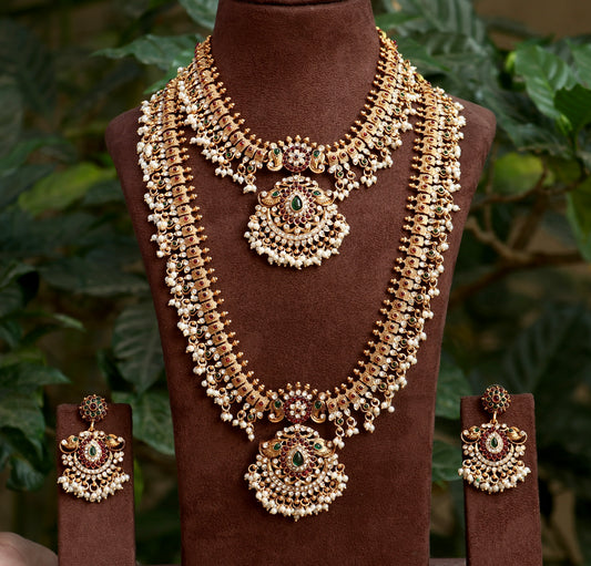 Antique Kemp Guttapusalu Bridal Jewellery Set