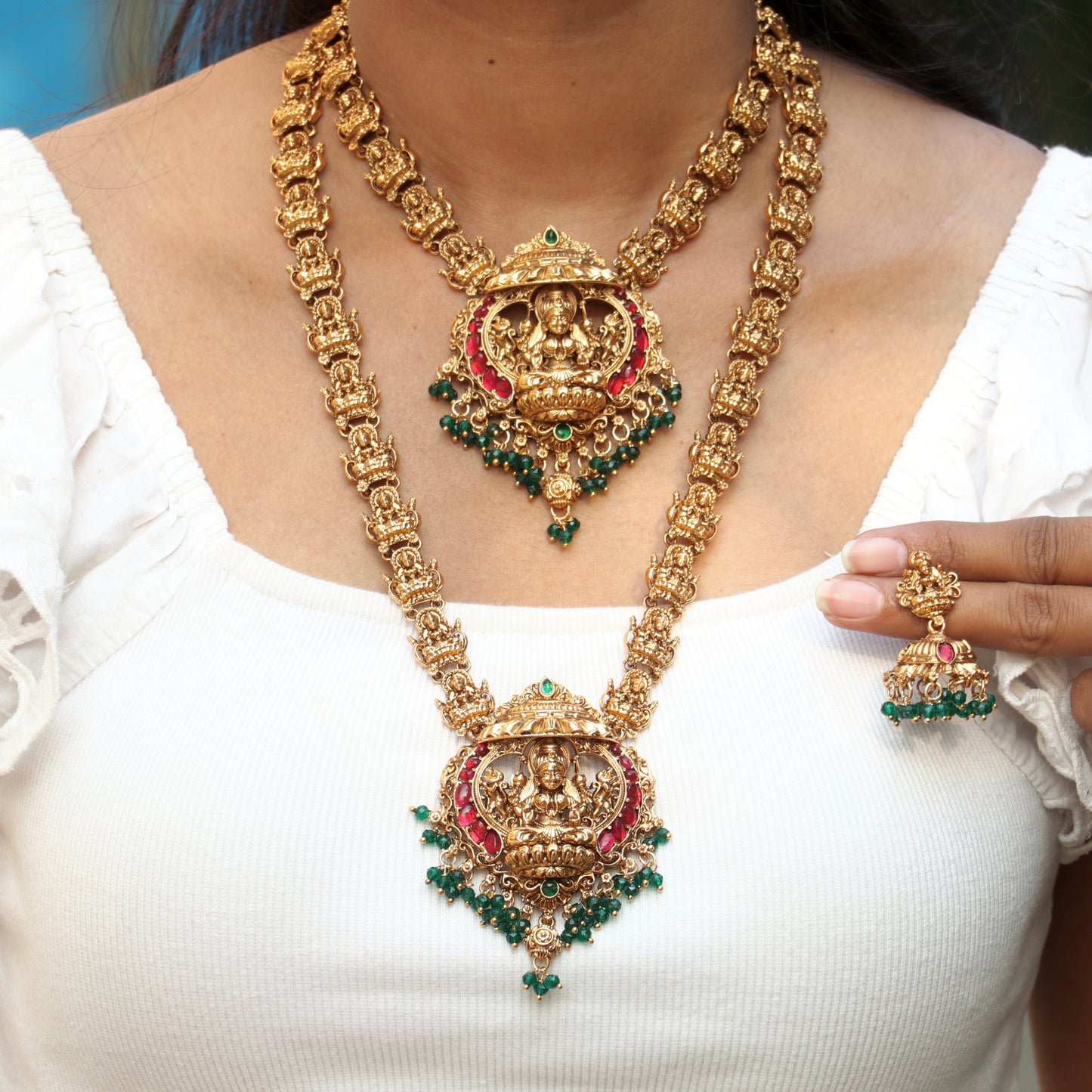 Antique Lakshmi Bridal Jewellery Set