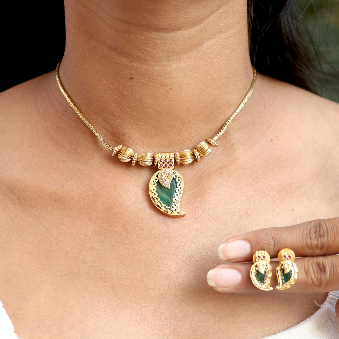 Antique Mango Kerala Necklace