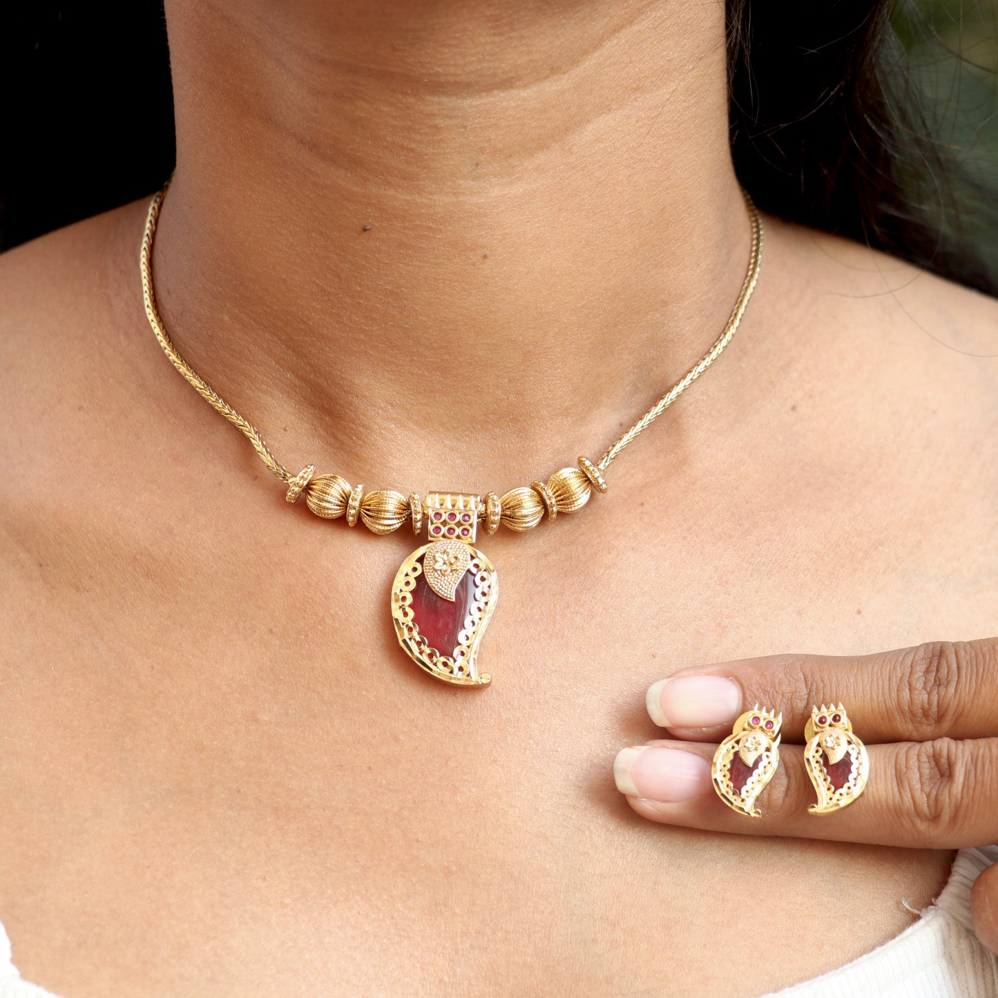 Antique Mango Kerala Necklace