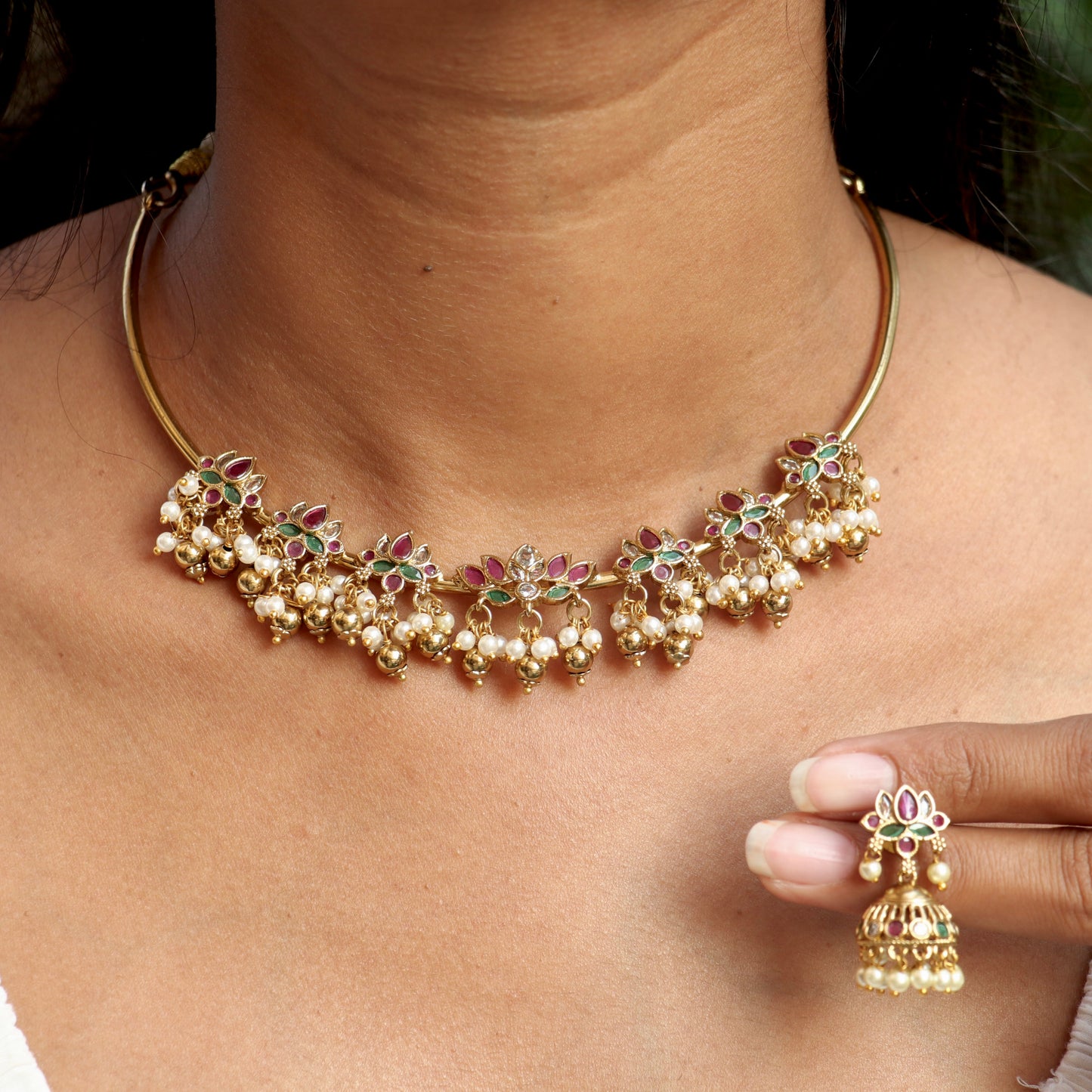 Lotus Antique Hasli Necklace