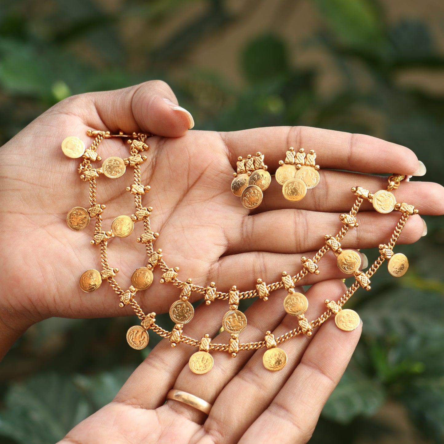 Antique Double Layer Coin Necklace