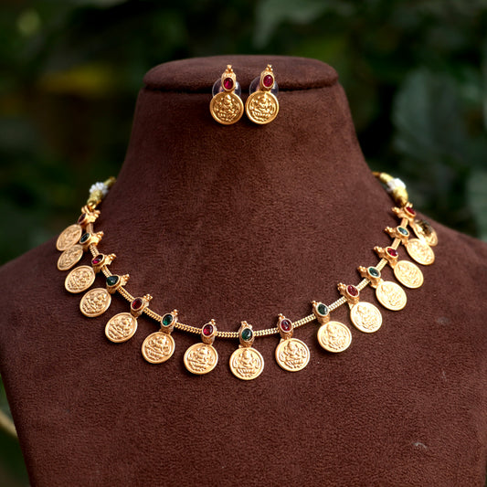 Kemp Lakshmi Coin Necklace