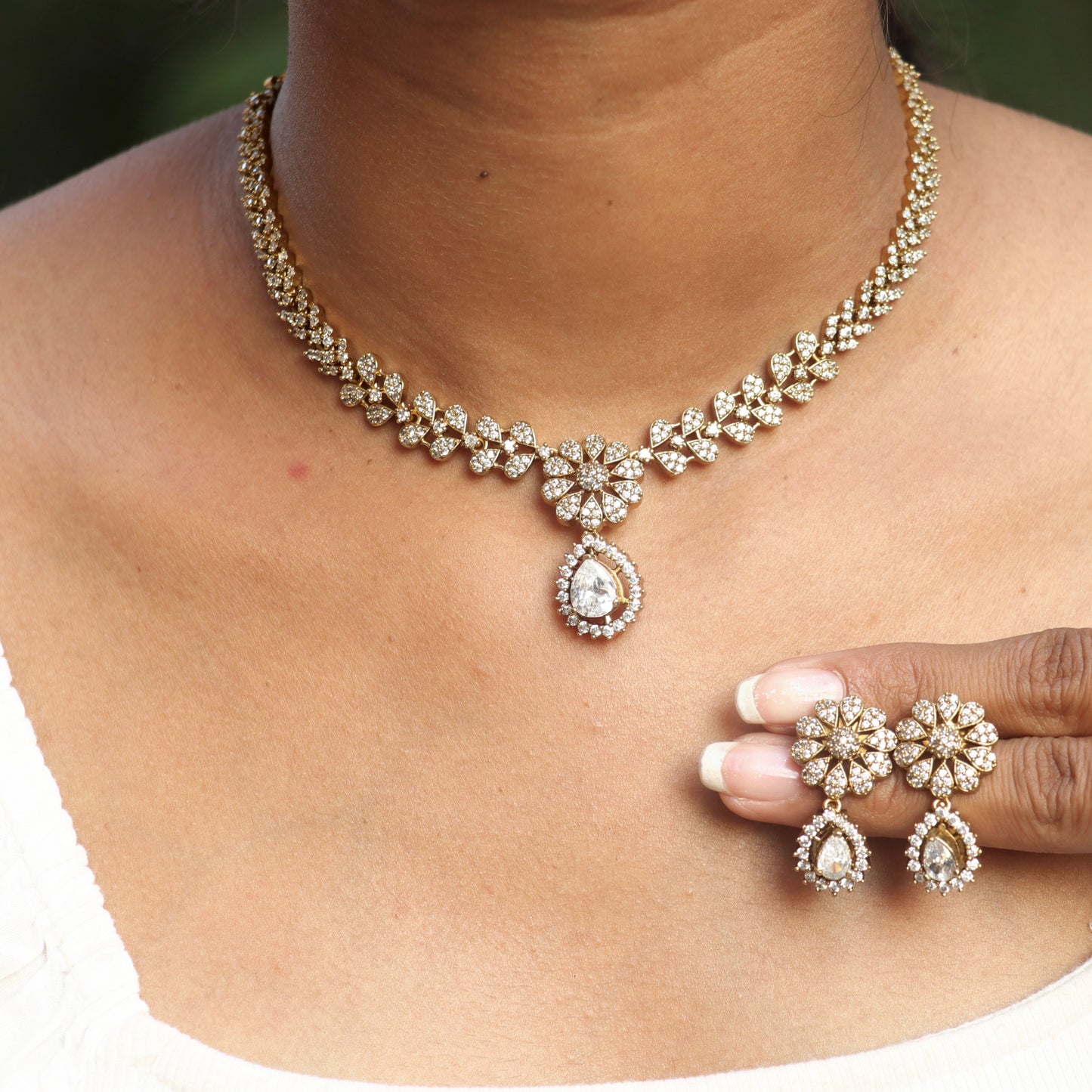 Interchangeable AD Stone Necklace