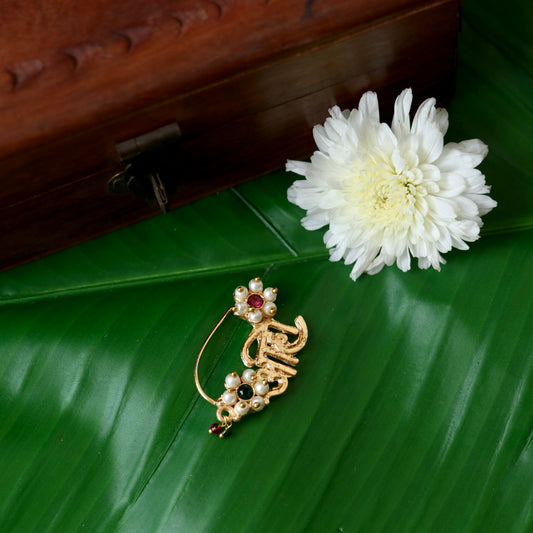 Adjustable Maharashtrian Nath Nose Pin