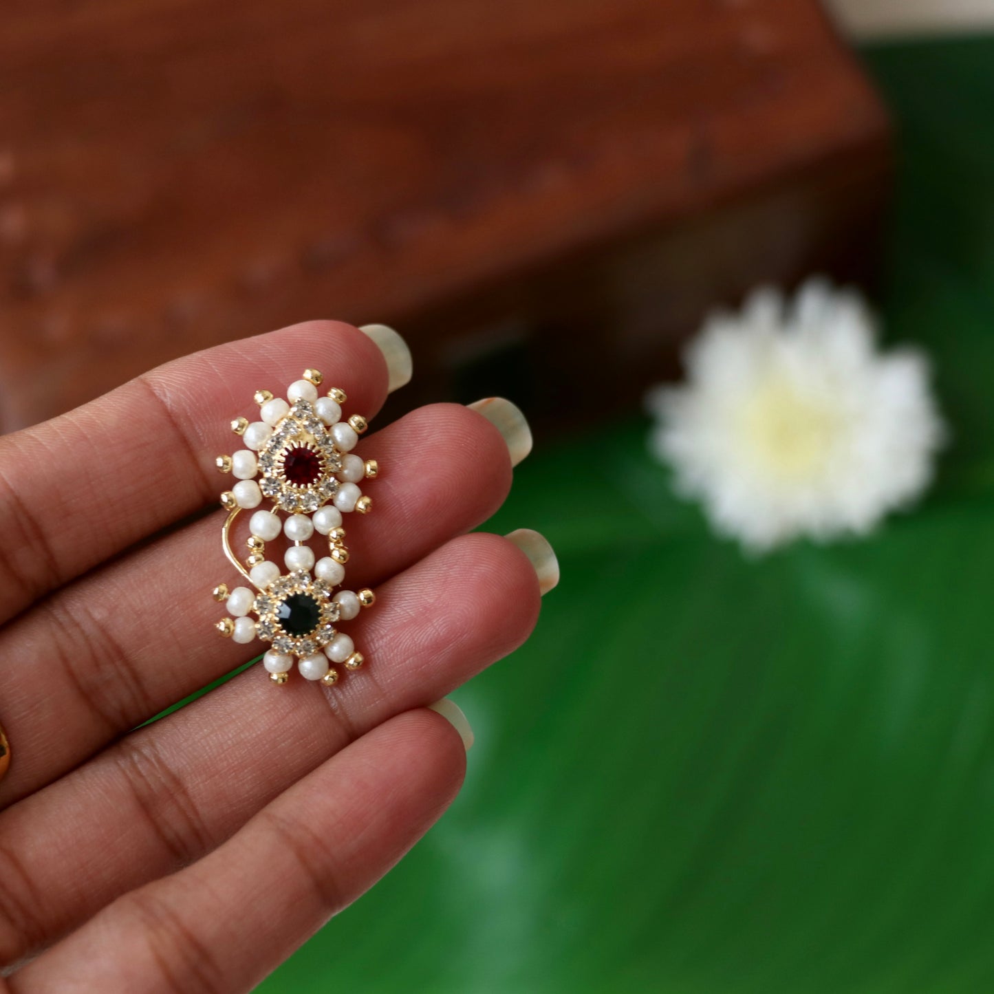 Adjustable Maharashtrian Nath Nose Pin