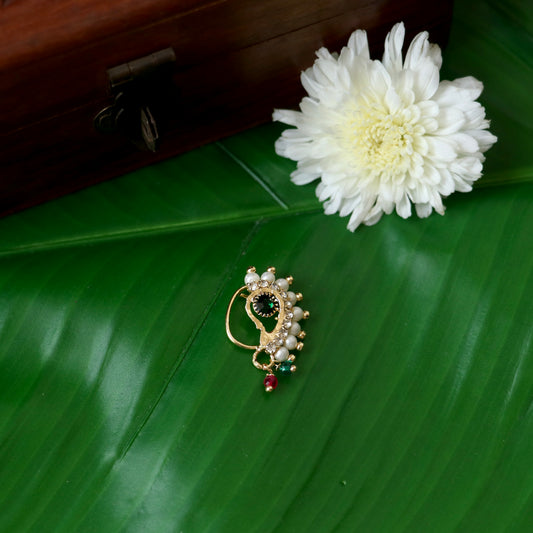 Adjustable Maharashtrian Nath Nose Pin