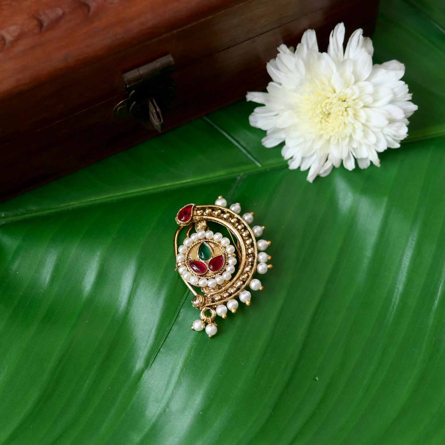 Adjustable Maharashtrian Nath Nose Pin