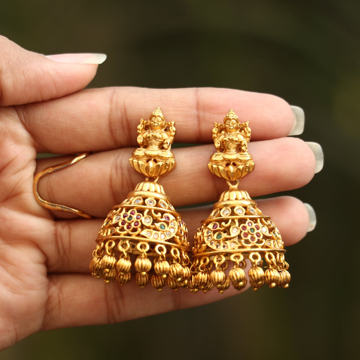 Antique Lakshmi Jhumkas