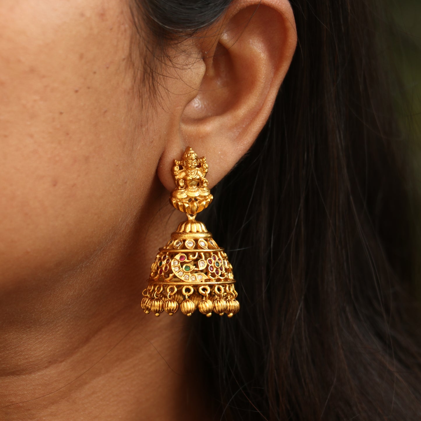 Antique Lakshmi Jhumkas