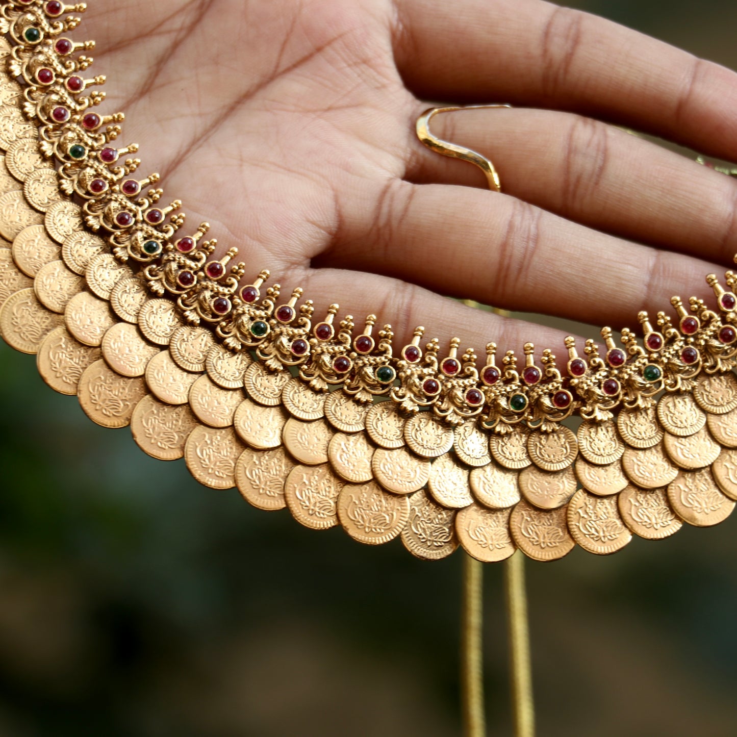Layered Lakshmi Coin Necklace