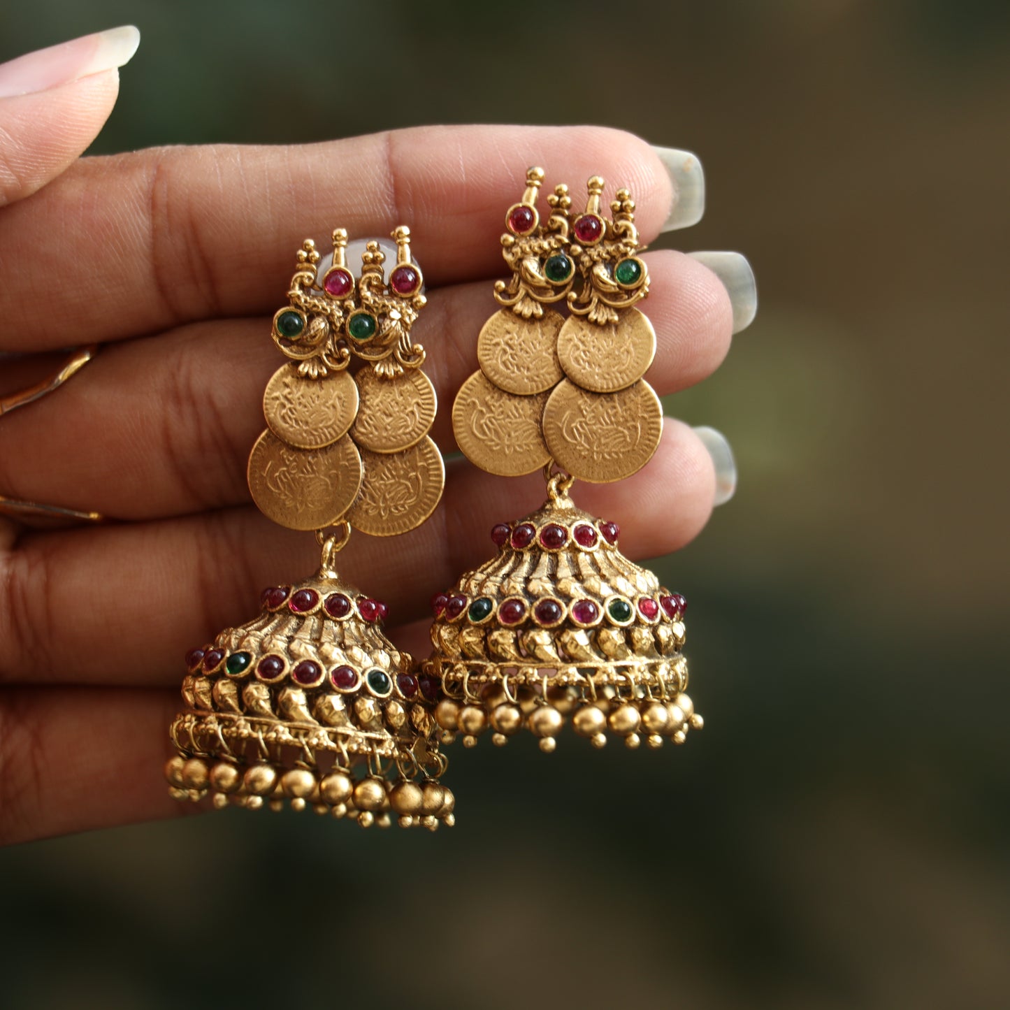 Layered Lakshmi Coin Necklace