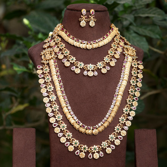 Antique Layered Bridal Jewellery Set