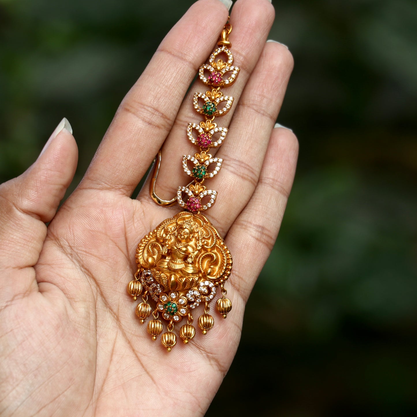 Antique Lakshmi Maang Tikka