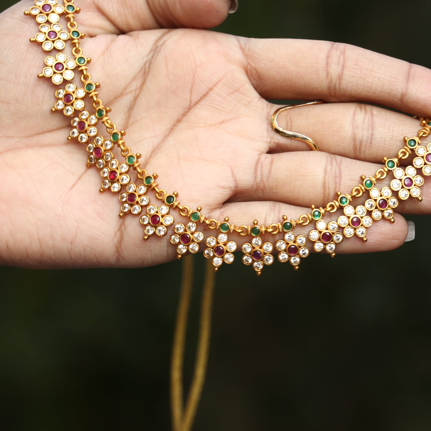 Kemp AD Stone Floral Necklace