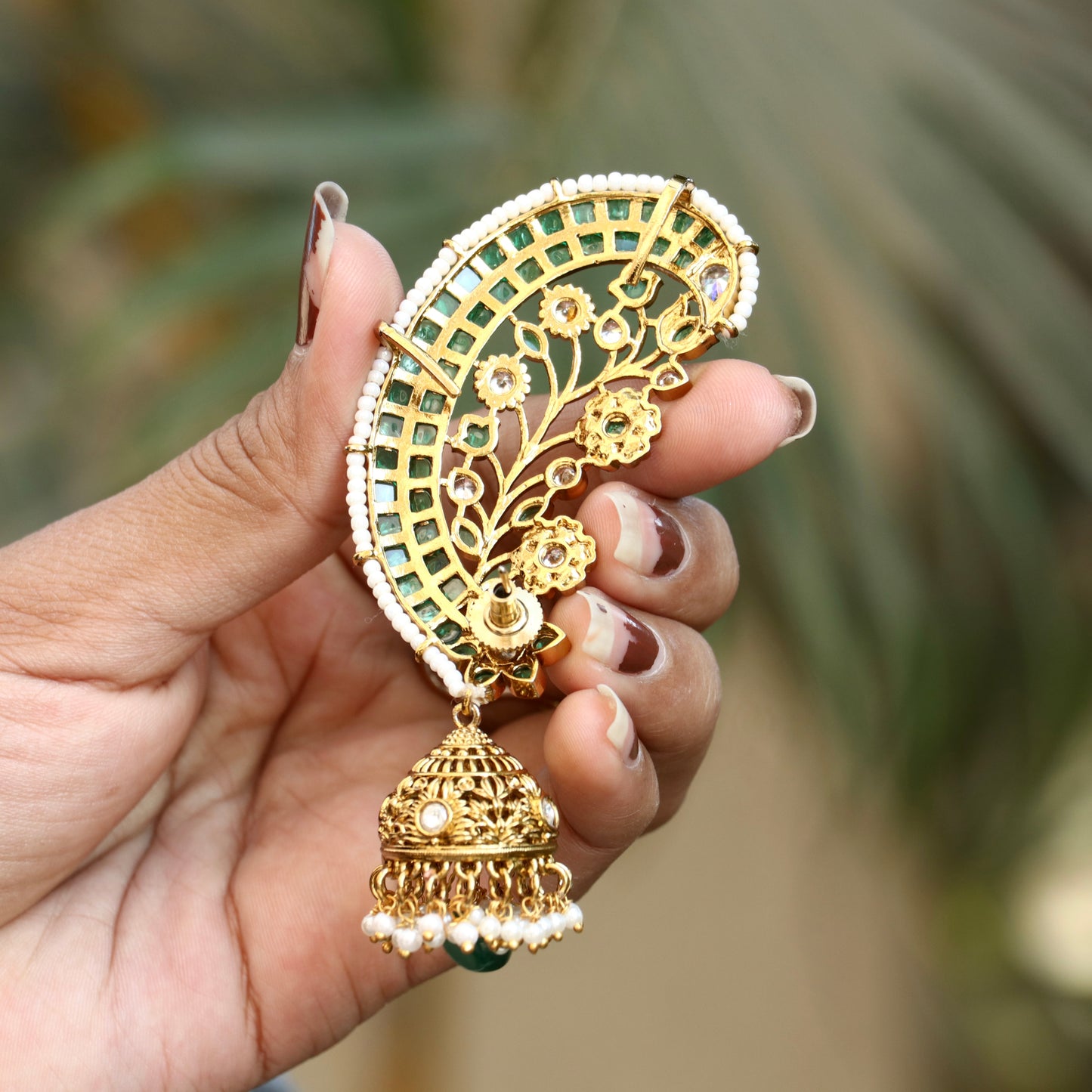 Emerald Kemp Stone Ear Cuffs