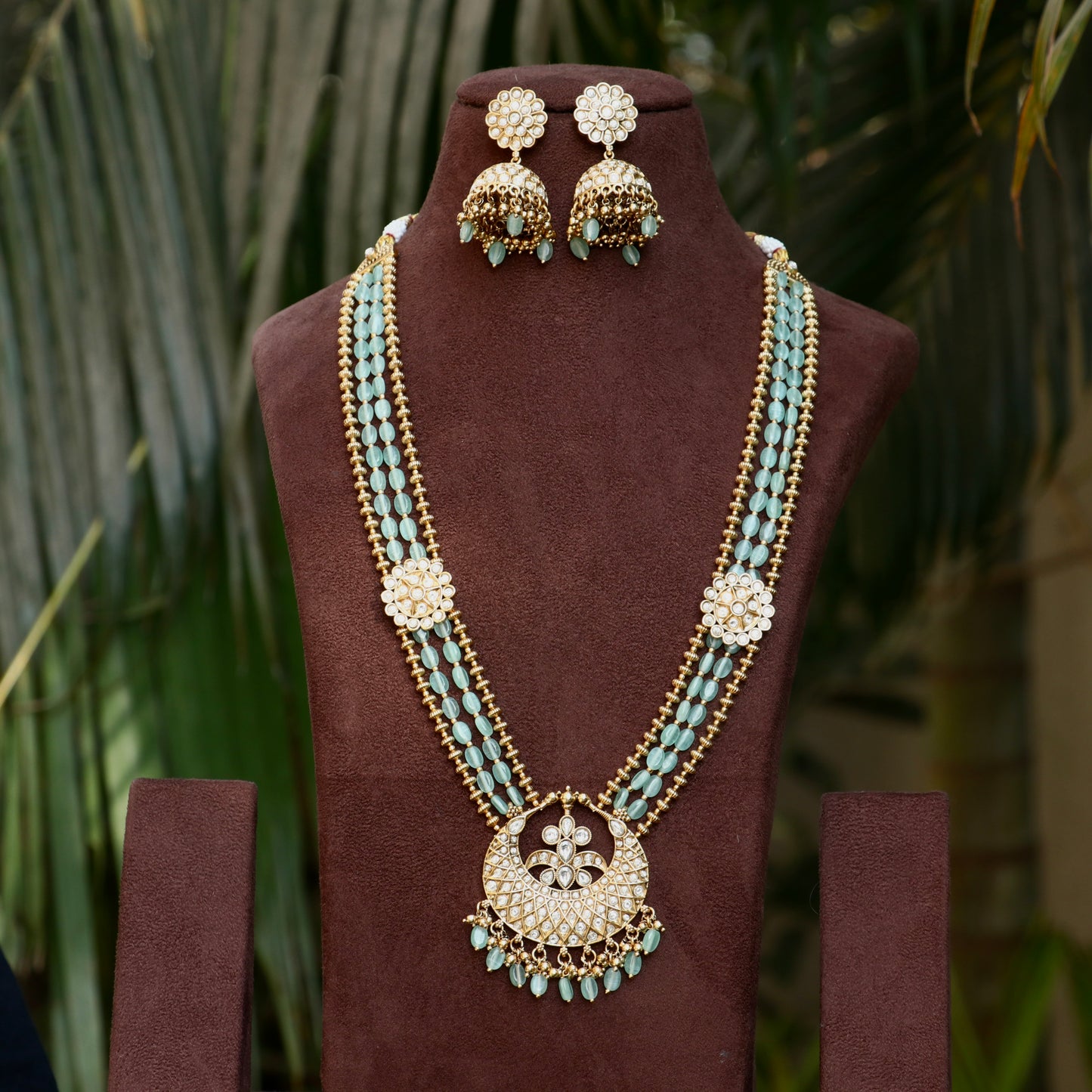 Mint Green Beaded Haram