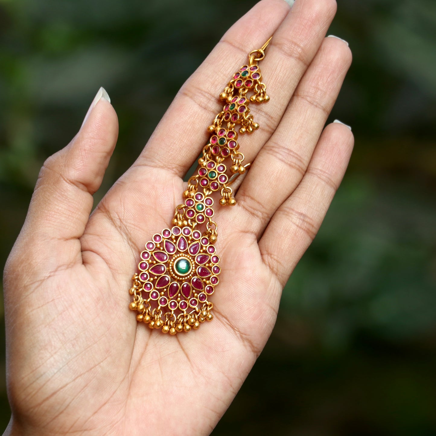 Gold Plated Kemp Stone Tikka