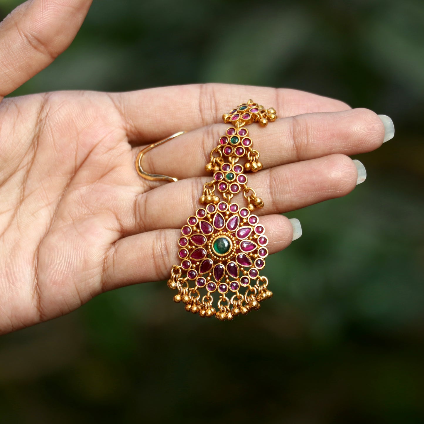 Gold Plated Kemp Stone Tikka