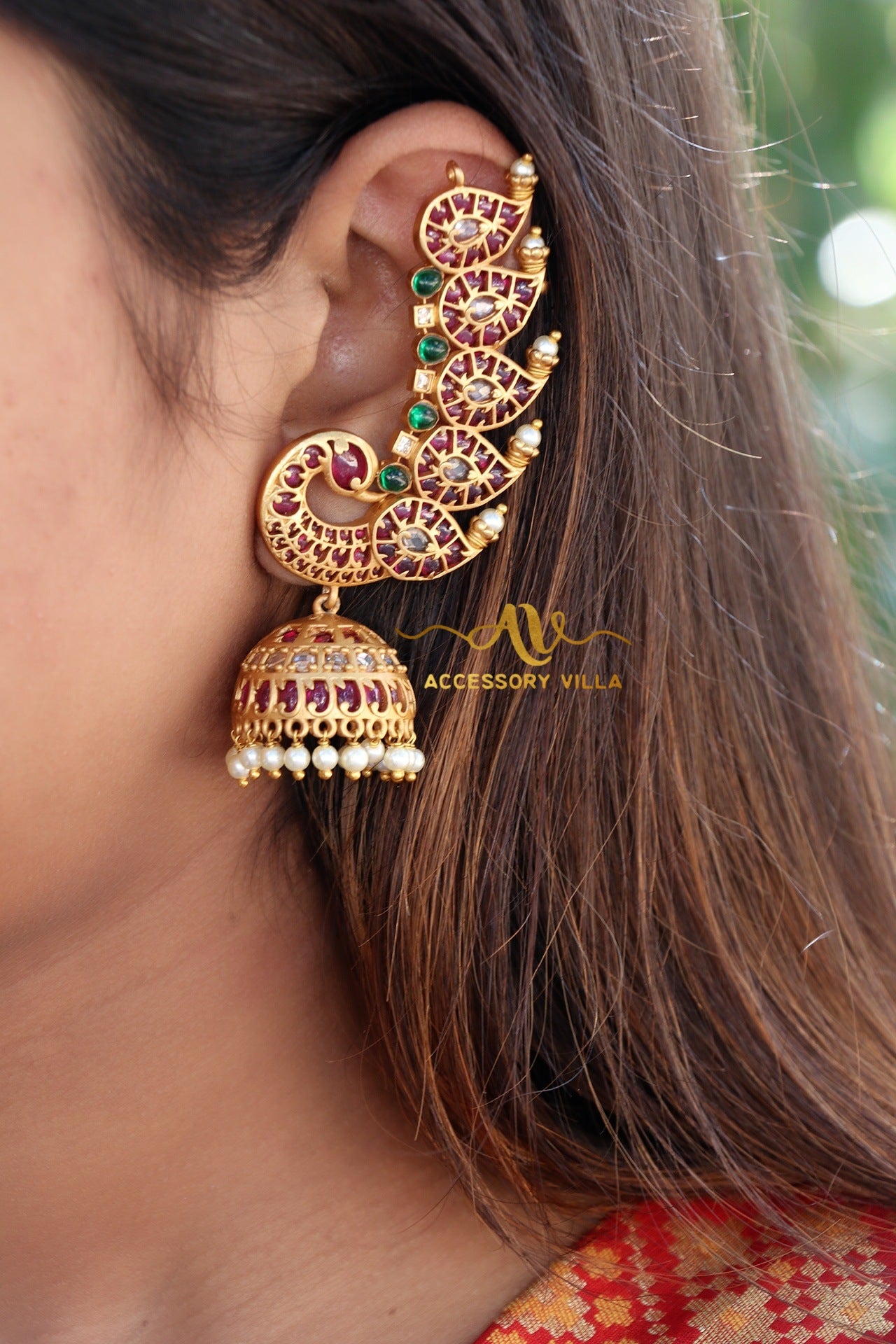 Antique Ear Cuff Jhumkas