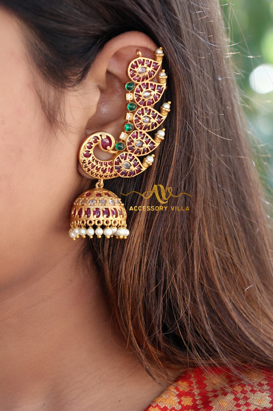 Antique Ear Cuff Jhumkas