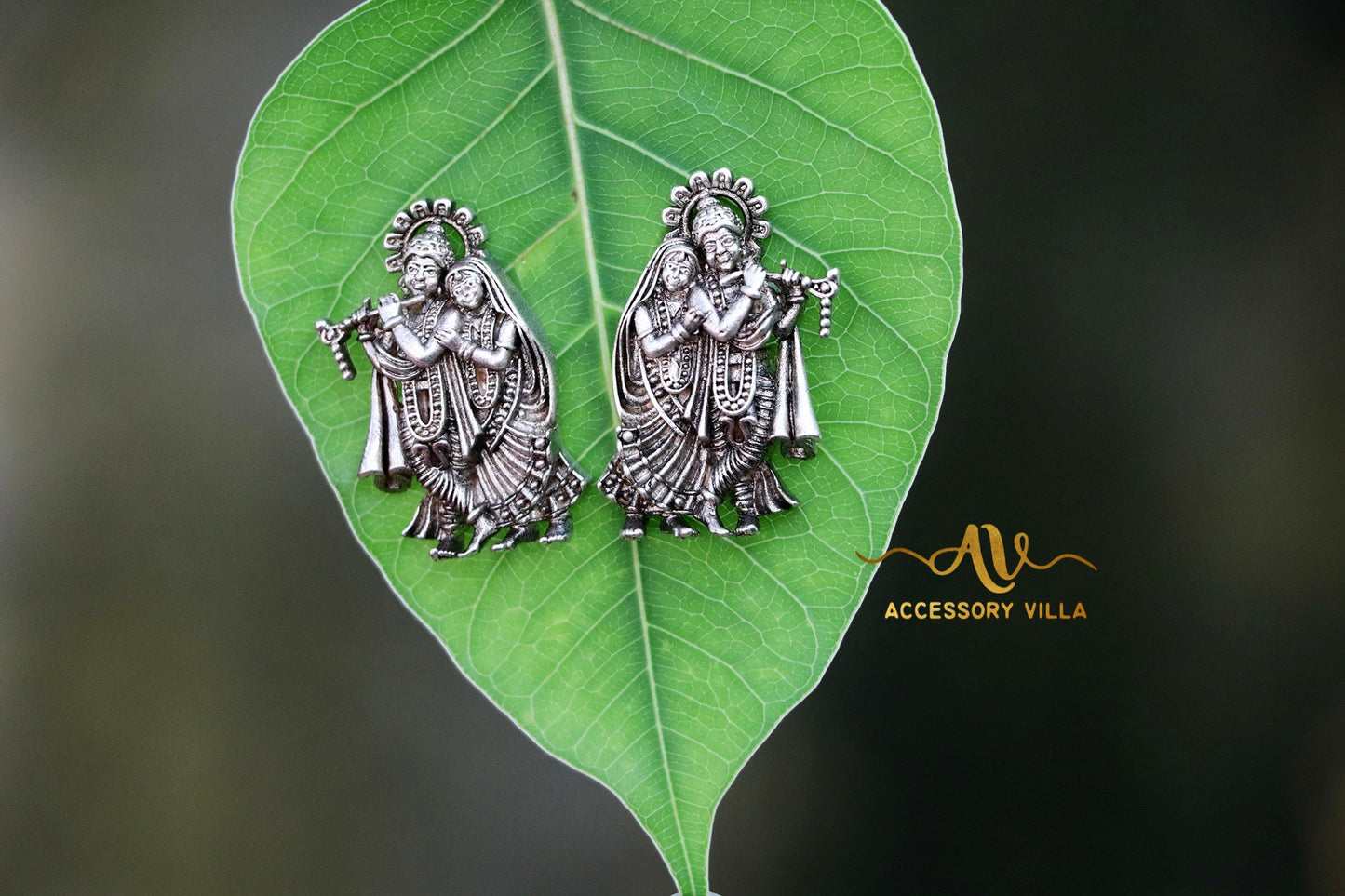Radhe Krishna Ear Studs
