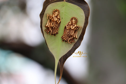 Radhe Krishna Ear Studs