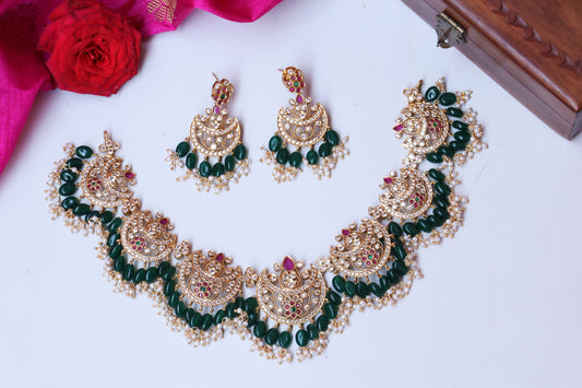 Half Chandelier Necklace Set