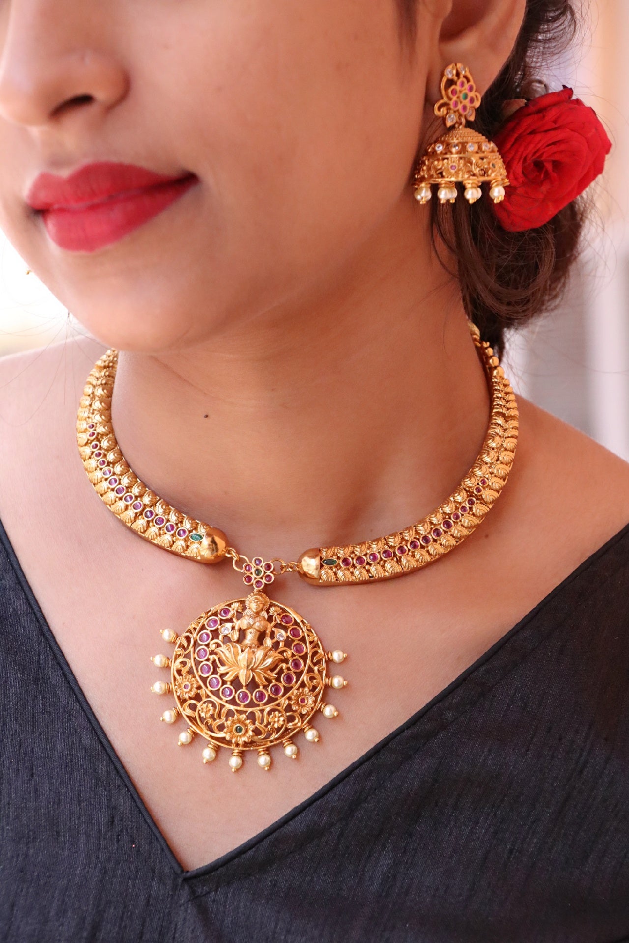 Saraswati Necklace Set