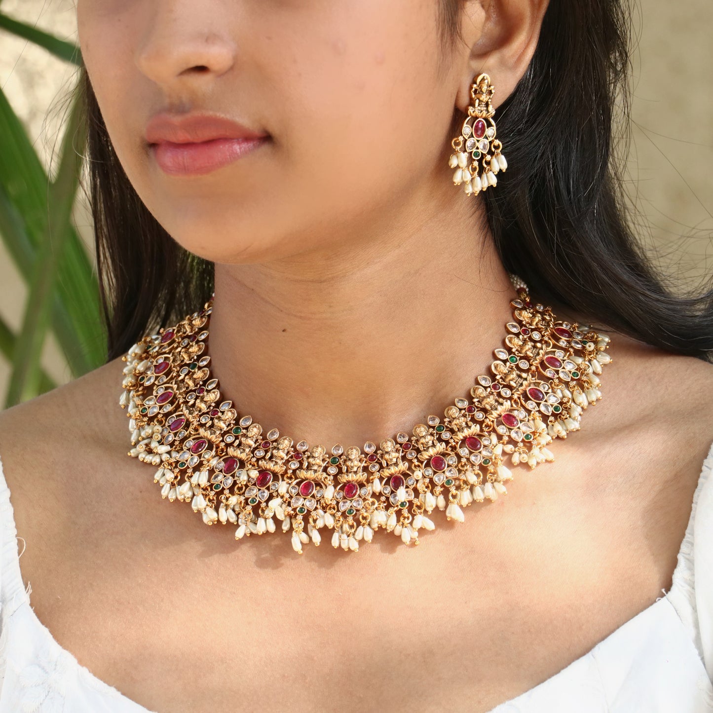 Rashmika Lakshmi Necklace Set